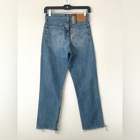 Levi's Wedgie Straight Jeans in Uncovered Truth Size 24 - Picture 4 of 8